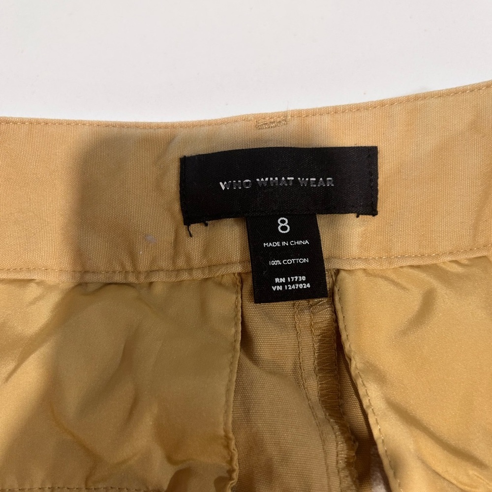 Who What Wear Beige Cotton pants size:8 - Picture 11 of 16